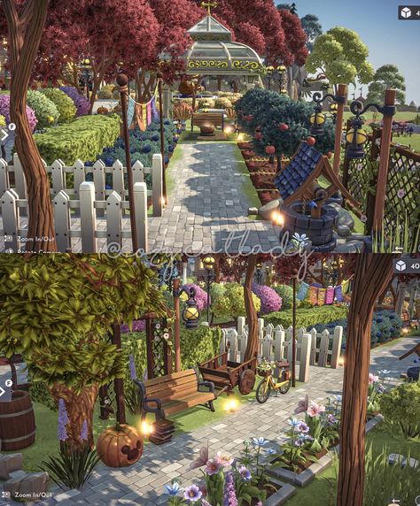 Dreamland Ideas, Disney Island, Orchard Design, Deco Disney, Stardew Valley Farms, Valley Game, Valley Cottage, Disney Dreamlight Valley, Valley Landscape