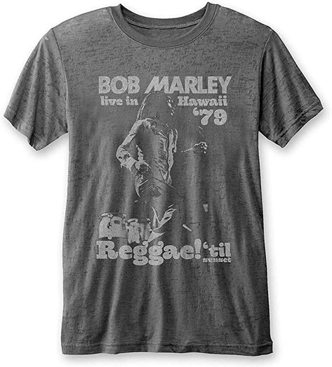 Rock Off Bob Marley Hawaii Burnout Official Tee T-Shirt Mens Unisex : Amazon.ca: Clothing, Shoes & Accessories Bob Marley Artwork, Bob Marley Shirt, Bob Marley Shirts, Bob Marley Music, Bob Marley T Shirts, Gray Design, High Quality T Shirts, Bob Marley, Extra Large