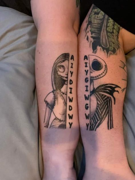 "And if you go I will go with you" "And if you die I will die with you" Skull Couple Tattoo, Married Couple Tattoos, Tattoos For Women Small Meaningful, Maching Tattoos, Emo Tattoos, Cute Matching Tattoos, Small Matching Tattoos, Basic Tattoos, Couple Matching Tattoo