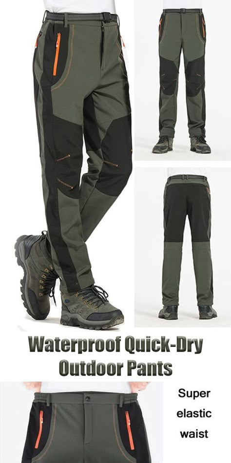 Mens Tactical Pants, Tactical Wear, Mens Outdoor Clothing, Quick Dry Pants, Tactical Clothing, Pants Elastic Waist, Tactical Pants, Sports Trousers, Outdoor Pants