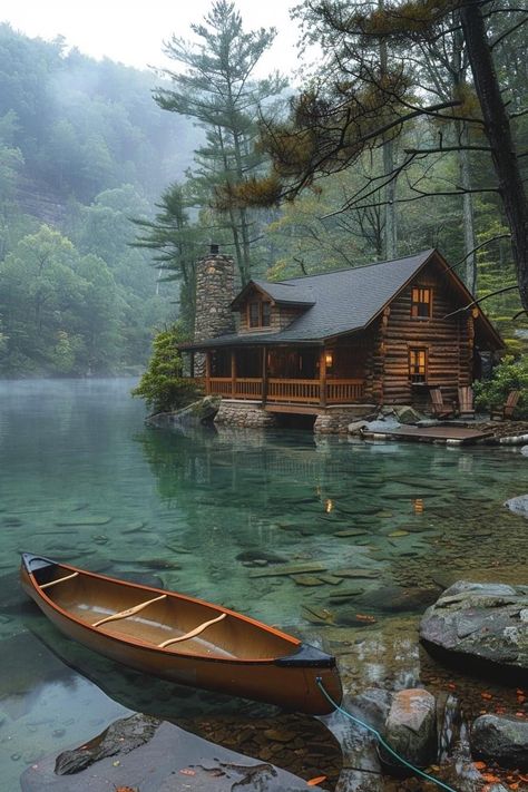 Isolated Cabin In The Woods, Cabin In The Woods By A Lake, Cabins By The Lake, Isolated Cabin, Log Structures, Isolated House, Cozy Cabin In The Woods, Rustic Homes, Cabin Aesthetic