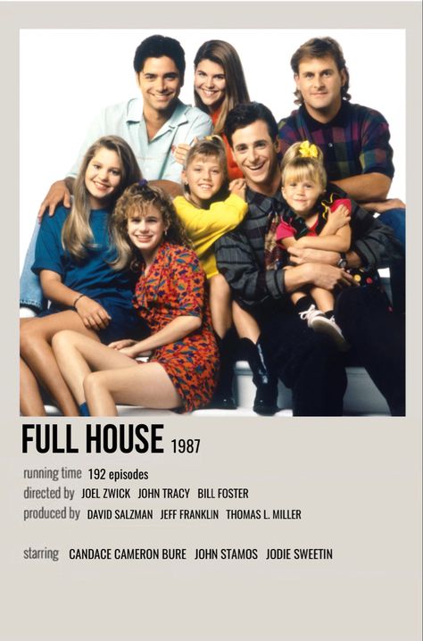 Full House Poster, 80s Films, Tv Posters, Iconic Movie Posters, Film Posters Minimalist, Fuller House, Polaroid Poster, Film Posters Vintage, Movie Poster Wall