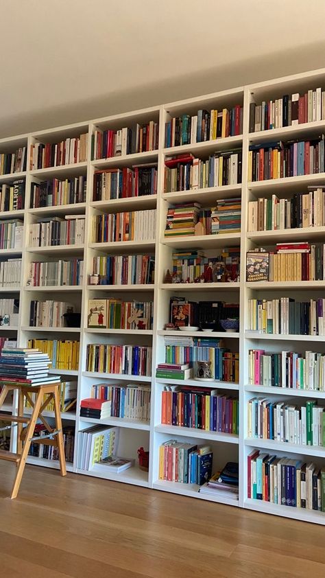 Mini Library Aesthetic, Room Ideas With Bookshelves, Aesthetic Bookcase, At Home Library, Bulk Food Storage, Kitchen Container, Home Library Rooms, Bookshelf Inspiration, Room Dressing