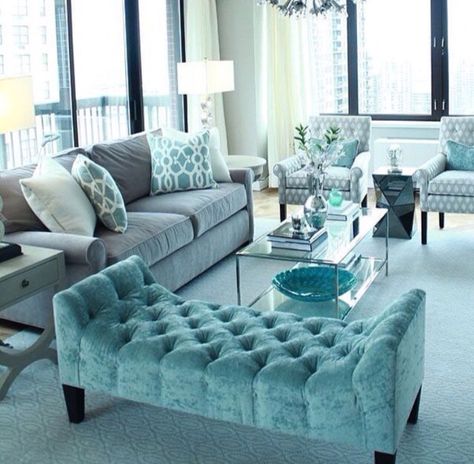 Turquoise Living Room Decor, Living Room Turquoise, Living Room Color Schemes, Living Room Sofa Design, Living Room Design Decor, Living Room Decor Cozy, Blue Living Room, Elegant Living Room, Living Room Decor Modern