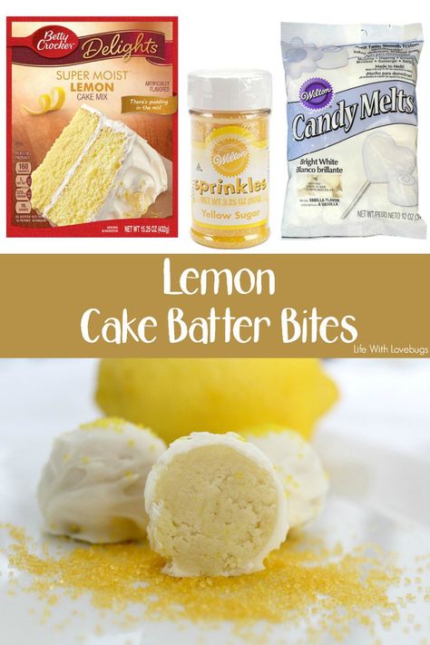 Lemon Cake Pops Recipe, Lemon Cake Bites, Lemon Velvet Cake, Lemon Cake Easy, Card Night, Cake Ball Recipes, Moist Lemon Cake, Chocolate Covered Cookies, Cocomelon Birthday