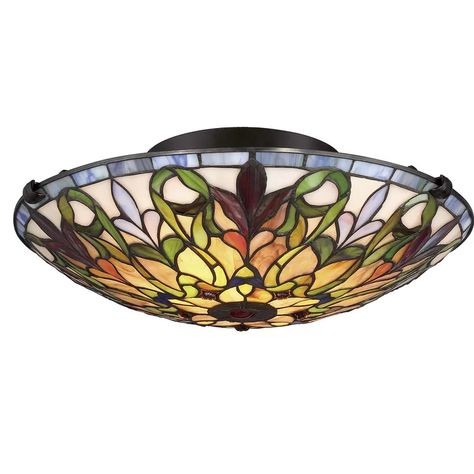 Millwood Pines Phil 16.25'' Unique/Statement Bowl Flush Mount & Reviews | Wayfair Semi-flush Mount Lights, Fine Art Lighting, Art Lighting, I Love Lamp, Flush Mount Lights, Semi Flush Ceiling Lights, Light Fixtures Flush Mount, Chandelier Style, Flush Ceiling Lights