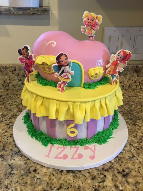 Cake made by The Cake Dame in Woods Cross Utah. Butter Bean Cafe Birthday Party Ideas, Butter Beans Cafe Cake, Butterbean Cafe Birthday Cake, Butterbeans Cafe, Paw Patrol Birthday Party Cake, Cars Cake Design, Butterbean's Cafe, Disney Princess Birthday Cakes, Baking Birthday Parties