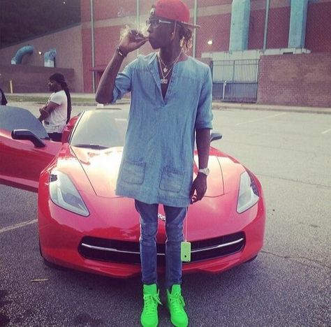 http://PayRefe.net/index.php?ref=314133 Thug Nails, Young Thug Fashion, Dirty Vans, Thug Fashion, Outfits 2014, Brown Photography, Double Denim, Young Thug, Hip Hop Artists