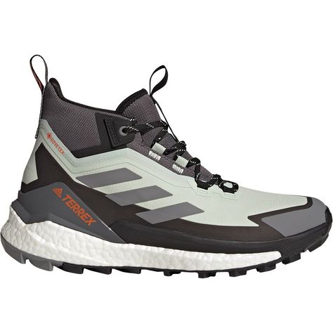 adidas Terrex Free Hiker 2 Goretex Hiking Shoes Green | Trekkinn Walking Boots Women, Adidas Terrex Free Hiker, Hiking Shoes Women, Womens Hiking Shoes, Waterproof Hiking Shoes, Hiking Sneakers, Adidas Running Shoes, Adidas Terrex, Adidas Running