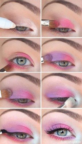 Rosa Make-up, Pink Eye Makeup Looks, Koleksi Makeup, Make Up Designs, Dag Make Up, Eyeliner Tips, Drag Make-up, Makeup Pengantin, Pink Eye Makeup