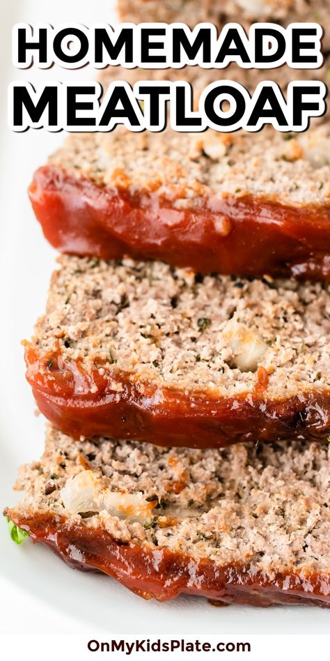 Meatloaf Recipes With Worcestershire Sauce, Meatloaf With Sauce On Top, Red Sauce Meatloaf, Meatloaf Recipes With Tomato Soup, Three Meat Meatloaf, Easy Meatloaf Recipe Without Ketchup, Meatloaf With Red Sauce, Meatloaf Red Sauce Recipe, Red Sauce For Meatloaf