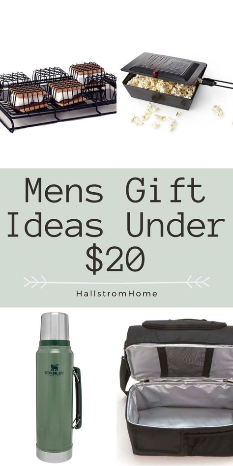 Mens Gift Ideas Under $20 / 10 Guys Gifts Under $20/ Fathers gifts under $20/ Inexpensive mens gifts / Fathers Day Gift Ideas / Birthday Ideas For men / HallstromHome Small Bathroom Makeover Ideas, Bathroom Makeover Ideas, Fathers Gifts, Gift Ideas Birthday, Dollar Gift, Small Bathroom Makeover, Outdoor Gifts, 20 Gifts