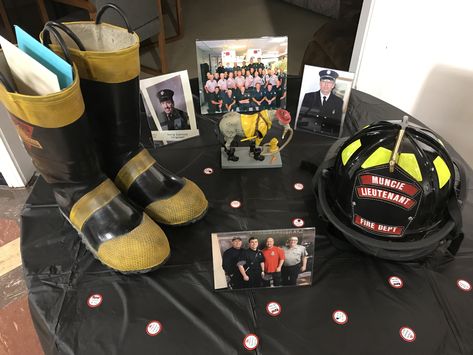 Fire Department Retirement Party, Firefighter Retirement Party Ideas, Doctor Graduation Party, Fire Party, 2025 Graduation, Firefighter Retirement, Graduation Food, Doctor Graduation, Retirement Party Decorations