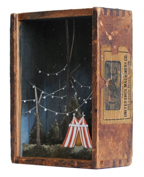 Shadow Box Art, Ink Watercolor, Antique Boxes, Miniature Crafts, Assemblage Art, Shadow Boxes, Miniature Art, Box Art, Altered Art