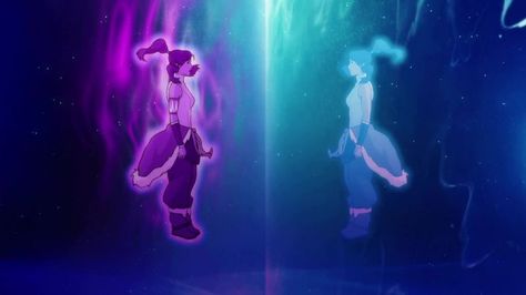 Tlok Aesthetic, Lok Wallpapers, Avatar Widgets, Korra Season 2, Avatar Collage, Fandom Aesthetic, Avatar Blue, Purple Pictures, Color Walls