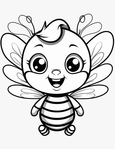 These cute and colorful bee coloring pages are perfect for kids of all ages. They're great for relaxation, creativity, and learning. #bee #coloring #pages #kawaii #cute #relaxation #creativity Kawaii Bee, Bee Coloring, Fall Coloring Sheets, Kawaii Coloring Pages, Coloring Pages Nature, Bee Coloring Pages, Gnome Pictures, Mickey Mouse Images, Easter Coloring Pages