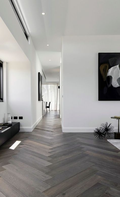 Dark Gray Floors Living Room, Dark Grey Wood Floors, Grey Parquet Flooring, Grey Floorboards, Dark Floorboards, Grey Flooring Living Room, Grey Floors, Gray Floors, Dark Flooring