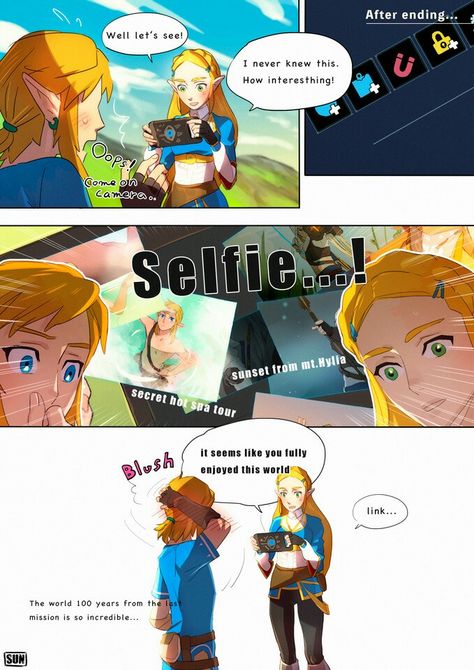 Legend Of Zelda All Links Comic, Link Comics Breath Of The Wild, Totk Link Comic, Zelda X Link Comics, Zelink Fanart Spicy, Botw Link Fanart, Zelink Comic, Zelink Botw, Legend Of Zelda Midna