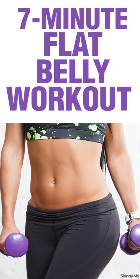 This workout is done and over before you know it, but the results are long lasting. Here is the Skinny Ms. 7-Minute Flat Belly Workout. Belly Blaster, Belly Workouts, Quick Ab Workout, Quick Abs, Workout Exercises, Exercise Routines, Exercise Tips, Belly Fat Workout, Lose 50 Pounds