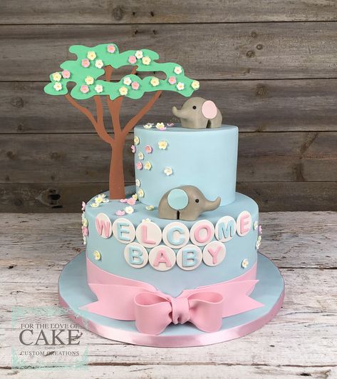 R8088a-elephant-baby-shower-gender-reveal-cake-toronto | Flickr Elephant Gender Reveal Ideas, Themed Gender Reveal Ideas, Elephant Themed Baby Shower Ideas, Gender Reveal Elephant, Elephant Gender Reveal, Elephant Baby Shower Cake, Themed Gender Reveal, Elephant Cake, Themed Baby Shower Ideas