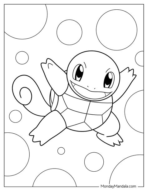 22 Squirtle Coloring Pages (Free PDF Printables) Squirtle Outline, Squirtle Coloring Page, Squirtle Pokemon Art, Pokémon Colouring, Hello Kitty Princess, Pikachu Coloring, Pokemon Printables, Pokémon Drawing, Pokemon Anime Characters