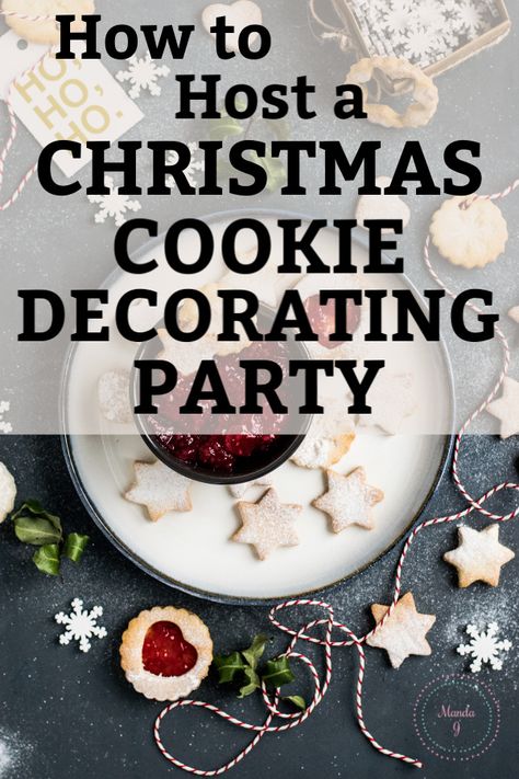 Easy Christmas Cookie Decorating, Sugar Cookie Decorating Party, Easy Christmas Cookies Decorating, Christmas Cookie Decorating Party, Holiday Cookie Exchange Party, Easy Holiday Party, Christmas Cookie Decorating, Party For Adults, Christmas Cookies Kids