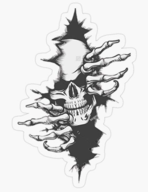 Add this scary 'Skeleton tearing through wall' sticker! ORDER NOW $3.71 #stickers#sticker#tearing#ripping#through#wall#scary#skeleton#skull Scary Stickers, Indian Skull Tattoos, Scary Skeleton, Indian Skull, Cracked Wall, Happy New Year Pictures, Skeleton Sticker, Keyword Elements Canva, New Year Pictures