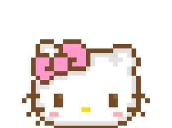 pixel - Google Drive Pixel Art, Hello Kitty, Kitty, Pink, Art