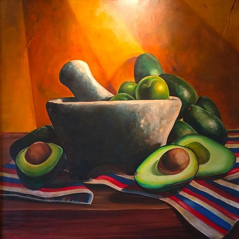 Mexican Food Art Painting, Mexican Canvas Painting, Mexican Paintings Ideas Mexico, Painting Ideas On Canvas Mexican, Salvadoran Paintings, Mexican Still Life Paintings, Mexico Oil Painting, Mexican Art Painting, Mexican Folk Art Painting