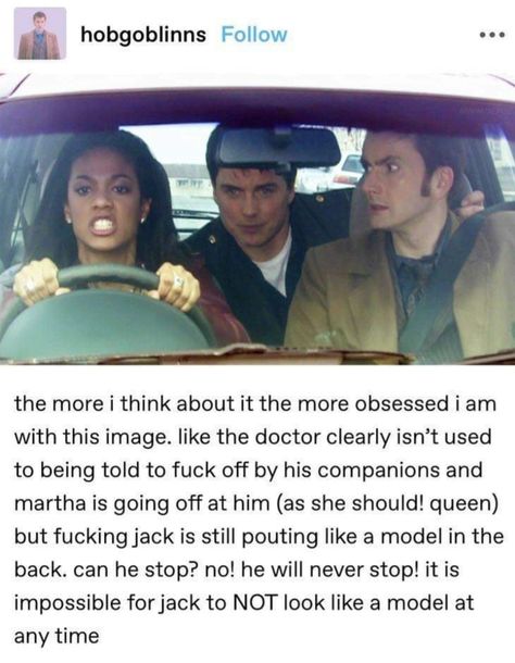 Torchwood Funny, Doctor Who Memes, Doctor Who Funny, Captain Jack Harkness, Jack Harkness, John Barrowman, Bbc Doctor Who, Doctor Who Art, 10th Doctor