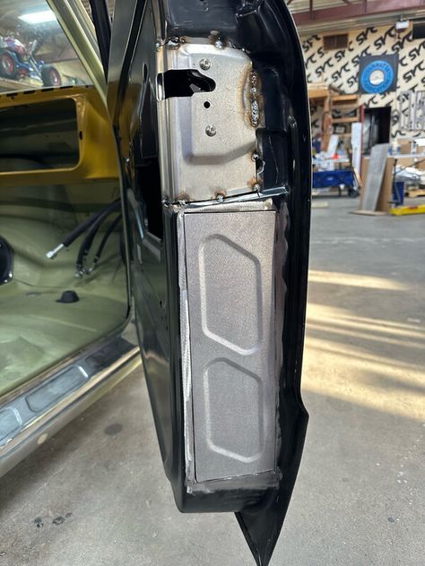 Bead Rolled Door Jamb Panels Truck Builds, Ford F1, Custom Metal Fabrication, Metal Fab, Door Jamb, C10 Chevy Truck, Welding And Fabrication, Custom Truck, Truck Paint