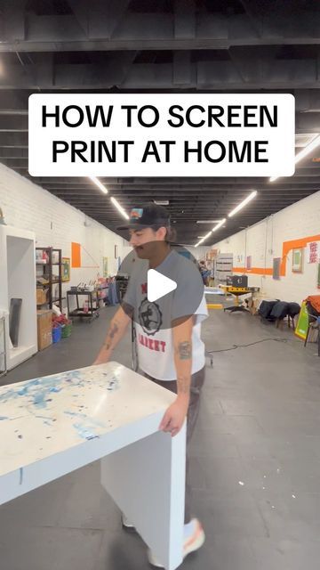 THERE SPACE on Instagram: "How to screen print at home!  Micheal Cera & Snooki design available this friday @ewiedotcom   #screenprinting #howto #screenprint #phoenix #arizona #smallbusiness #vintage" Screen Printing Table, Screen Printing Shops, Print Techniques, Small Places, Screenprinting, Furniture Makeovers, Phoenix Arizona, Silk Screen, Furniture Makeover