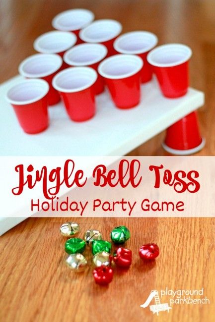 Holiday Party Games - Jingle Bell Toss - fun game to play with kids on Christmas! Jingle Bell Toss, Fun Christmas Party Ideas, Christmas Party Games For Kids, School Christmas Party, Xmas Games, Fun Christmas Party Games, Grinch Party, Fun Christmas Games, Holiday Party Games