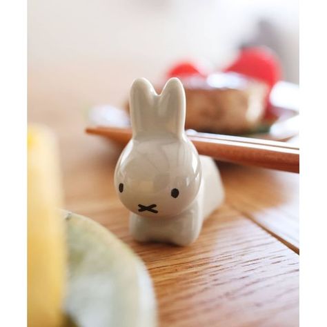 3COINS - Miffy Chopsticks Rest (S) | YesStyle Cute Chopstick Holders, Air Dry Clay Chopsticks Rest, Diy Chopstick Holder, Chopstick Holder Clay, Chopstick Holder Ceramics, Clay Chopstick Rest, Clay Chopstick Holder, Chopstick Holders, Chopsticks Rest