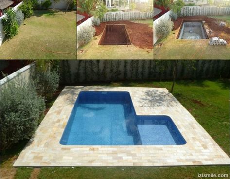 Brick Pool, Diy Pools, Cinder Blocks Diy, Underground Pool, Pools For Small Yards, Cinder Blocks, Diy Swimming Pool, Swimming Pond, Diy Pool