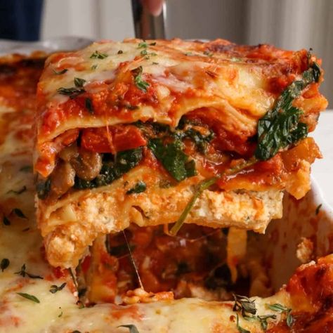 Vegetable Lasagna Recipe - Small Town Woman Veg Lasagna Recipe Indian, Easy Vegetable Lasagna, Small Town Woman, Veggie Lasagna, Vegetable Lasagna, Pot Pies Recipes, Chicken Pot Pie Recipes, Sauteed Veggies, Sauteed Vegetables