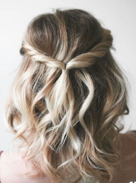 Wedding Hairstyles Short Hair, Formal Hairstyles For Short Hair, Kadeřnické Trendy, Homecoming Hairstyles For Medium Length, Prom Hairstyles For Short Hair, Hoco Hairstyles, Hairstyles For Medium Length Hair Easy, Cute Hairstyles For Medium Hair, Bridesmaid Hair Short