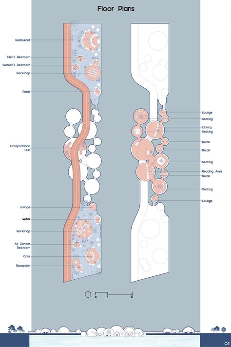 Bubble Link | Concept Architecture Project Beach Architecture Concept, Bubble Architecture, Arch Concept, Bubble Diagram Architecture, Condominium Architecture, Waterfront Architecture, Landscape Architecture Diagram, Floating Architecture, Abstract Painting Diy