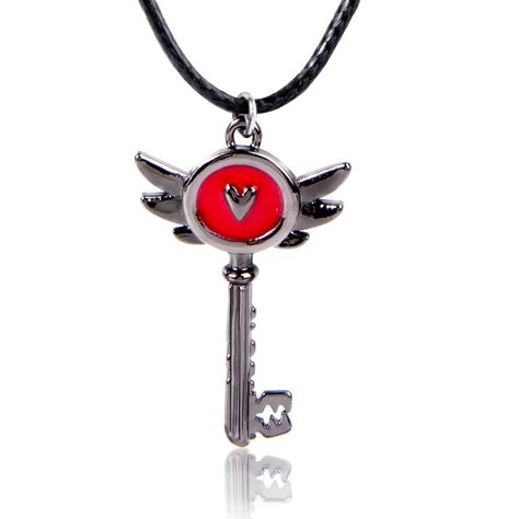 PRICES MAY VARY. Design Idea: The heart shape inspired key Necklace perfect for a Hazbin cosplay, Silver gray alastor keychain features a unique angled design for a fashionable look that's perfect as friendship jewelry gifts. HIGH QUALITY CRAFTSMANSHIP: This heart key necklace is made of durable zinc alloy with nickel plating for a shiny finish and tarnish resistance. Dimensions: The Portal Key Pendant is 1.18*0.79 inch, the Rope Chain Length is 18 inch and 2 inch extended. Its weight is perfect Hazbin Hotel Keychain, Hazbin Cosplay, Group Cosplay, Christmas Board, Nickel Plating, Heart Key, Friendship Jewelry, Heart And Key, Key Necklace