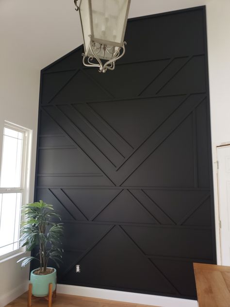 Black Accent Walls, Black Wall, Black Walls, New Wall, Cheap Home Decor, My New Room, First Home, House Inspiration, Design Interior