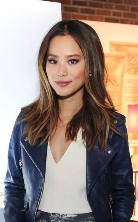 Jamie Chung Makeup, Merlin Balinor, Jamie Chung Hair, Jaime Chung, Hair Glam, Jamie Chung, Natural Highlights, Bright Spring, How To Make Hair