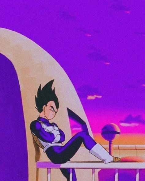 Purple vibes vegeta Vegeta Purple, Purple Aesthetic, Dragon Ball, Purple