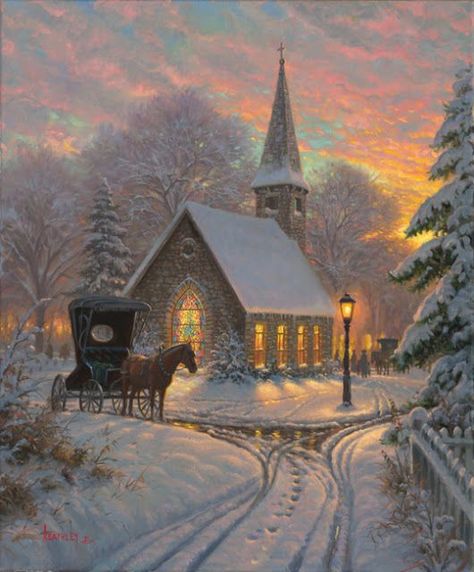 Butterfly Lighting, Winter Cottage, Thomas Kinkade, Diy Landscaping, Landscape Scenery, Snow Scenes, Canvas Wall Decor, Travel Memories, Christmas Pictures