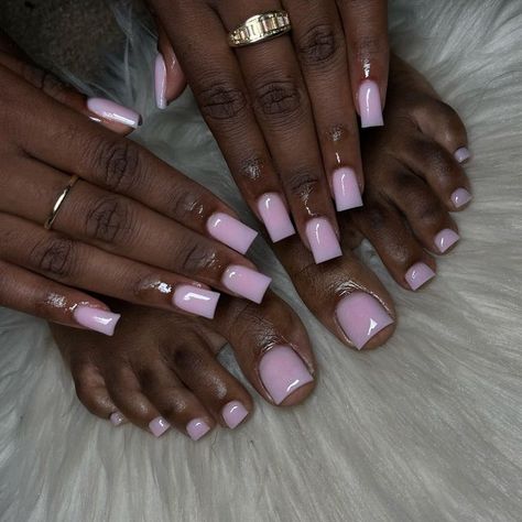 Matching Nail And Feet Set, Short Nail And Toes Matching Ideas, Matching Nail And Toe Sets, Matching Nails And Toes, Nails And Toes Matching, Acrylic Nail Inspiration, Nails And Toes, Matching Nails, Nails Sets