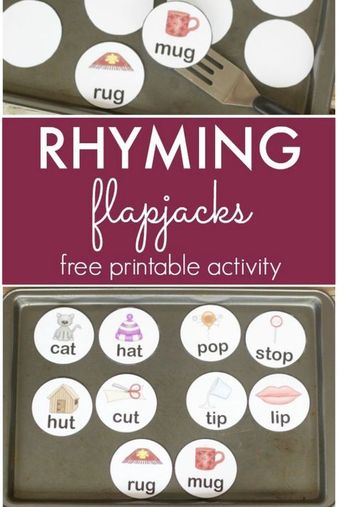 Rhyming Flapjacks pre-K Tk Homeschool, Rhyming Activities Kindergarten, Rhyming Practice, Rhyming Activities Preschool, Rhyming Worksheet, Prek Literacy, Rhyming Games, Pre K Worksheets, Homeschooling Preschool