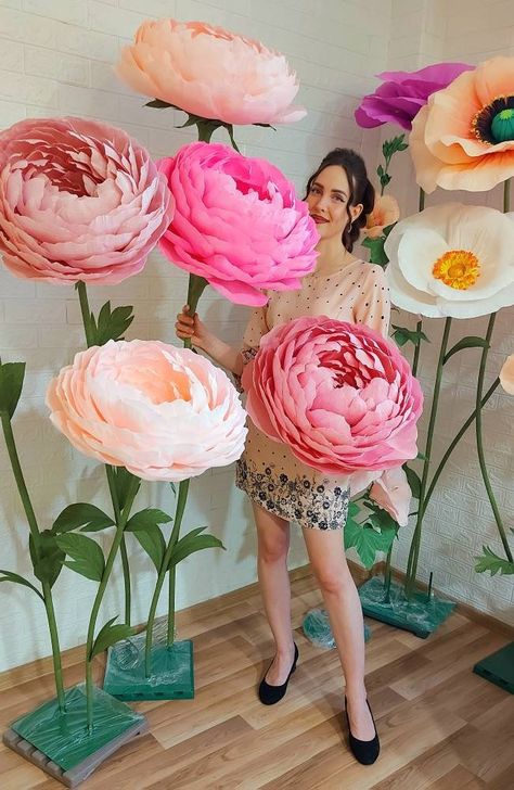 Bohemian Photo Backdrop, Peonies Photography, Giant Props, Wedding Photo Prop, Peonies Wedding, Paper Peonies, Paper Flowers Wedding, Wedding Photo Props, Large Paper Flowers