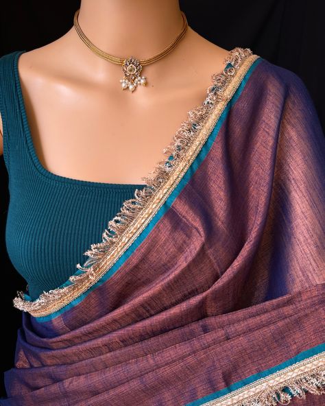 Copper blue tissue saree with contrast lace all over saree. Comes with beautiful teal blue thread tassels on pallu. Blouse: running blouse 80cm. To find this product in website: Www.thejacouture.in > Tissue sarees> copper blue tissue saree. Jewellery collaboration: @anvi__jewellery #mettalictissuesaree #tissuesaree #trendingsaree #tissuelacesaree #traditional #copperbluesaree #bluesaree Blue Tissue Saree, Tissue Sarees, Thread Tassels, Saree Jewellery, Lace Saree, Tissue Saree, Blue Saree, Teal Blue, Tassels