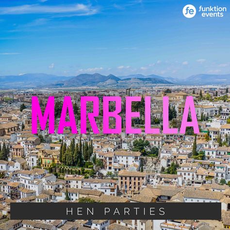 Hop on the plane to Marbella for your hen party abroad. CLICK THROUGH to see all the hen party ideas and activities on offer in Marbella. #hendoideas #henpartyactivities #henparty #hendo #henpartyideas #henpartyplanning #henpartyabroad #henpartyoverseas #henpartyeurope #henpartymarbella #marbellahenparty #marbella Hen Party Ideas Abroad, Hen Do Abroad, Marbella Hen Party, Hen Party Abroad, Magaluf Hen Party, Hen Do Party Bags Abroad, Hen Do Ideas, Hen Party Ideas, Hen Weekend