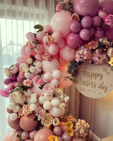 Mother's Day Surprise Party, Mother Day Brunch Decorations, Mother's Day Theme Party, Mother’s Day Balloon Arch, Mother’s Day Theme Ideas, Mother’s Day Dinner Decoration Ideas, Mother’s Day Picnic, Mother’s Day Decor, Happy Mothers Day Decoration