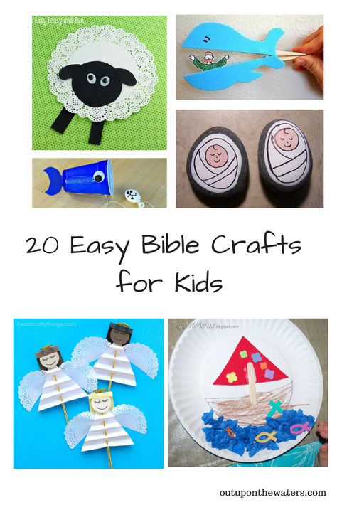 20 easy bible crafts for kids Bible Kids Crafts, Faith Crafts For Kids Sunday School, Vacation Bible School Crafts For Kids, Lords Prayer Crafts For Kids, Prayer Kids Craft, Lord’s Prayer Craft For Kids, Toddler Bible Crafts, Oldest Bible, Children Church